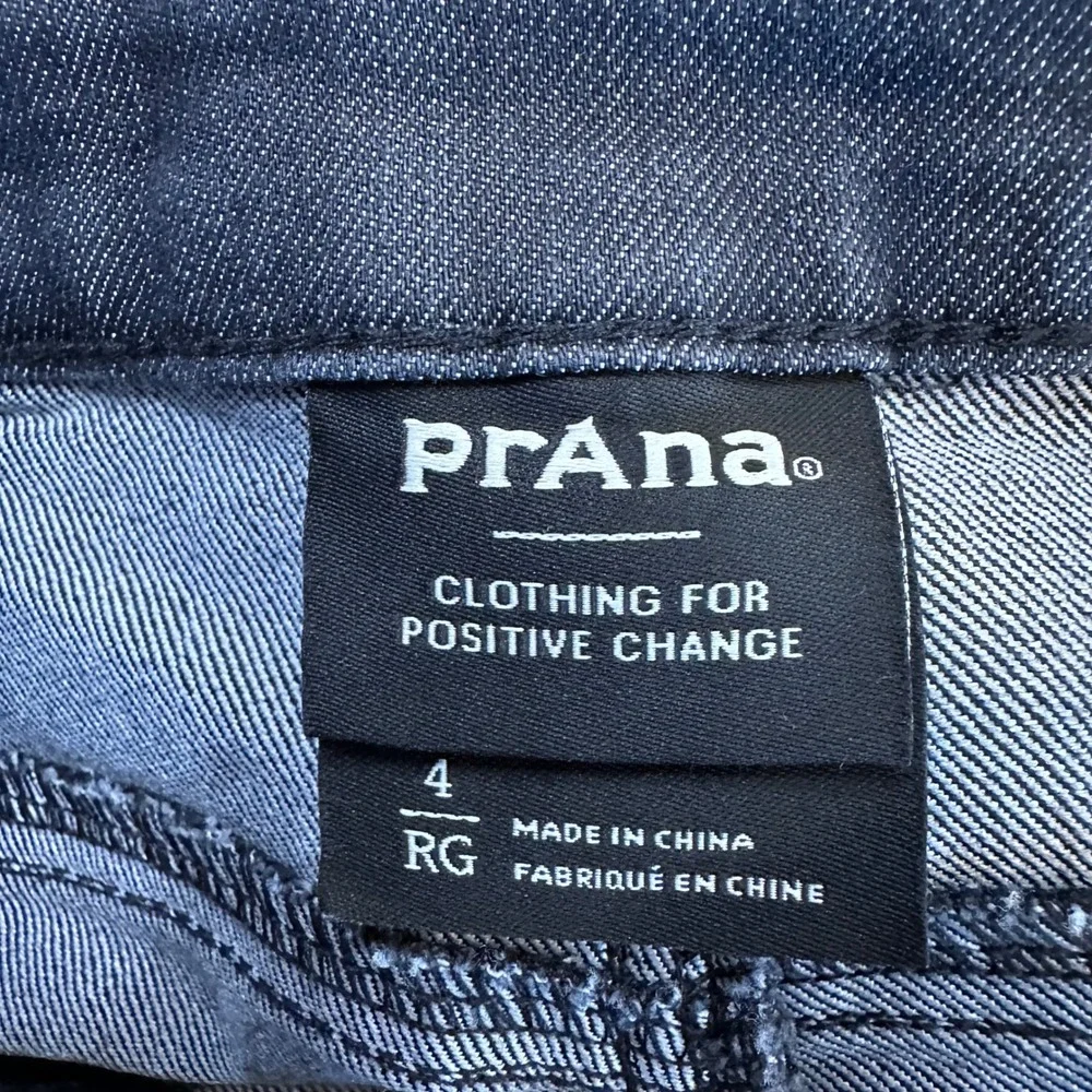 Prana Kayla High Rise Jean Womens 4 RG Dark Wash Organic Stretch Denim